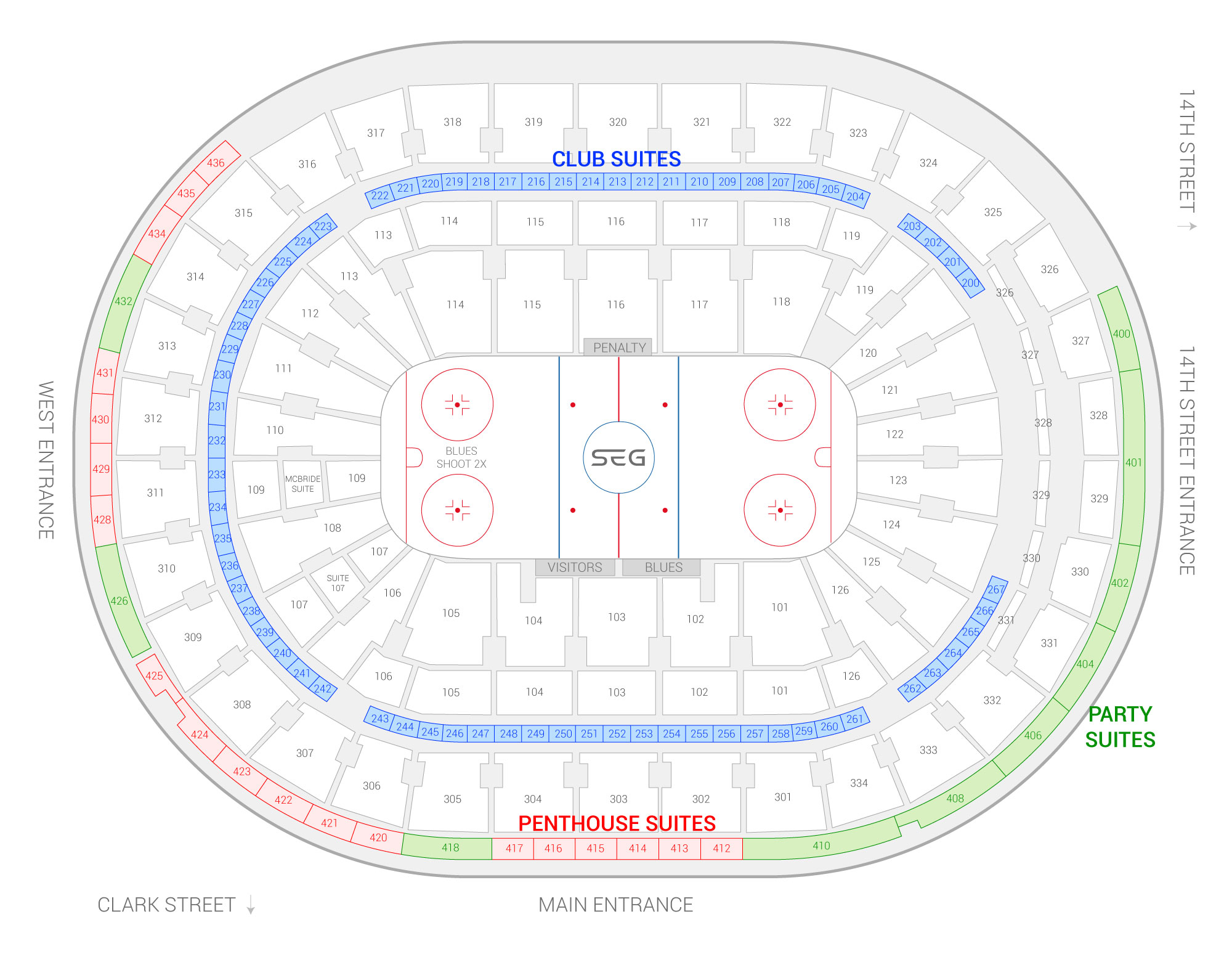 Enterprise Center Suite Map
